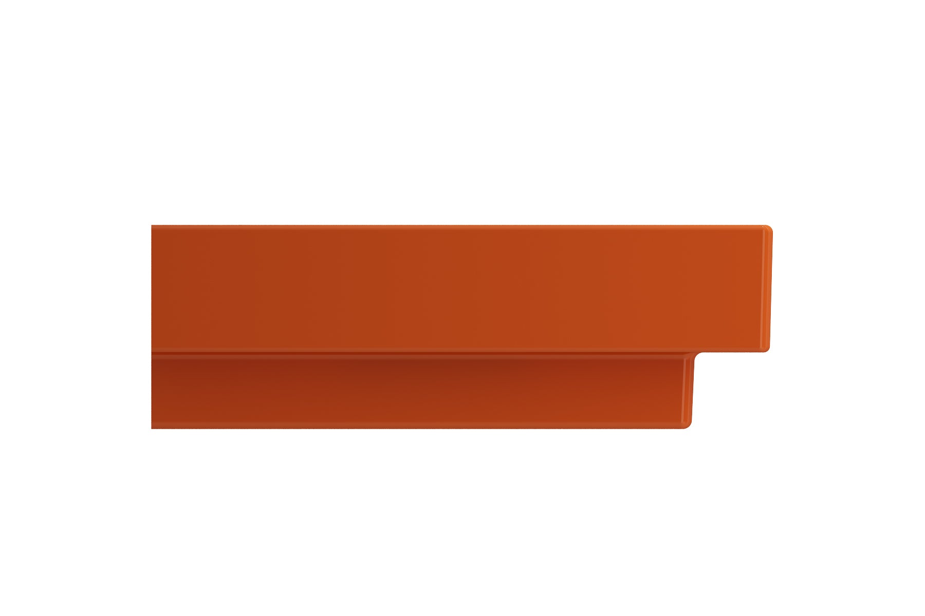 BOCCHI Scala 24" Rectangle Wallmount Fireclay Bathroom Sink, Orange, 3 Faucet Hole, 1077-012-0127
