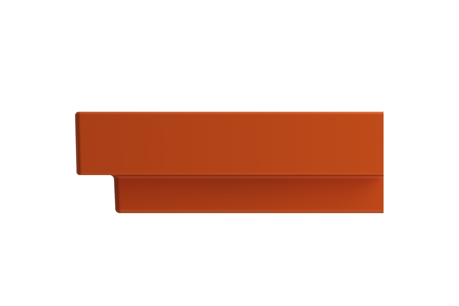 BOCCHI Scala 24" Rectangle Wallmount Fireclay Bathroom Sink, Orange, 3 Faucet Hole, 1077-012-0127