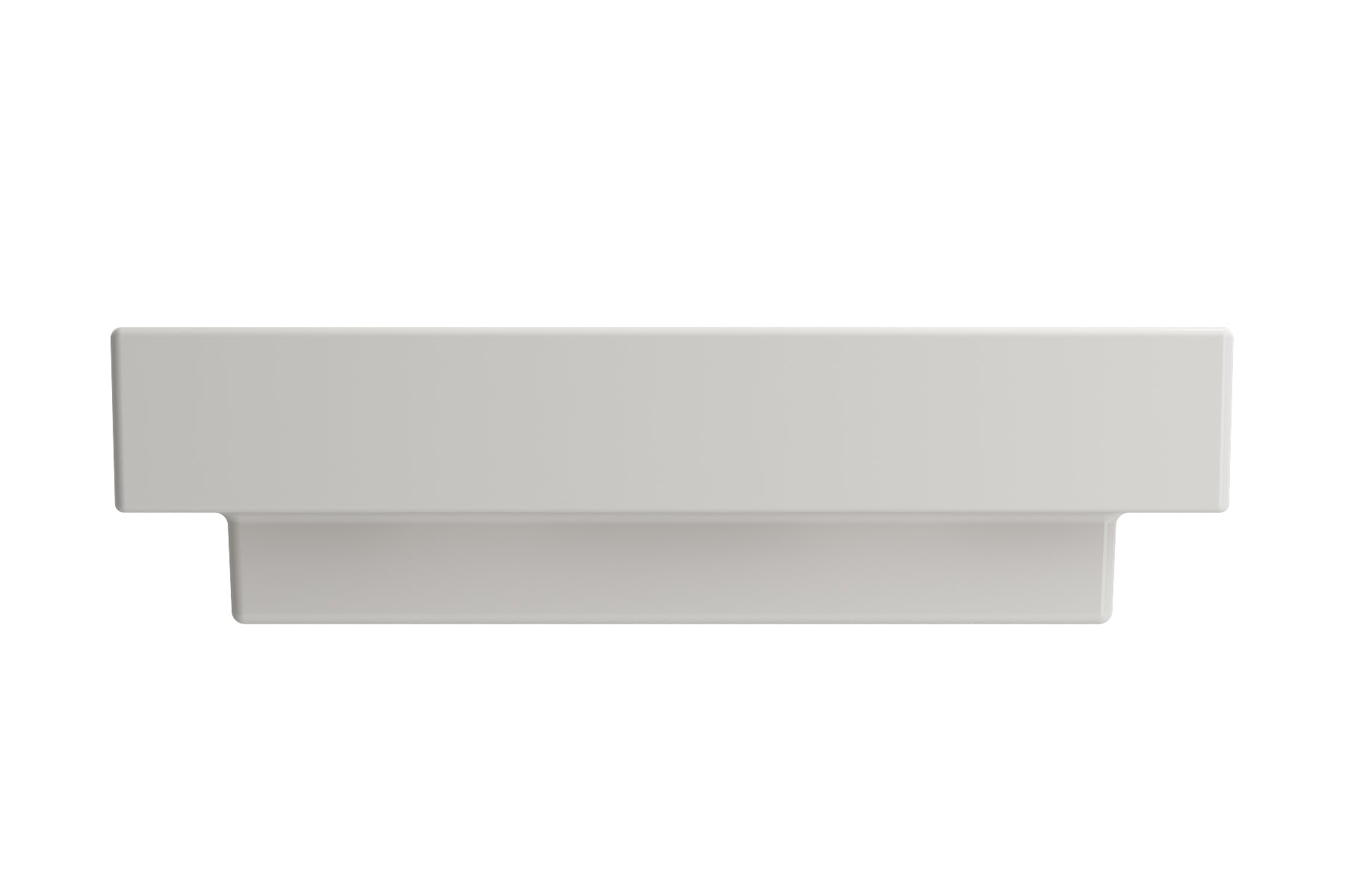 Alternate Image for BOCCHI Scala 24" Rectangle Wallmount Fireclay Bathroom Sink, Biscuit, 3 Faucet Hole, 1077-014-0127