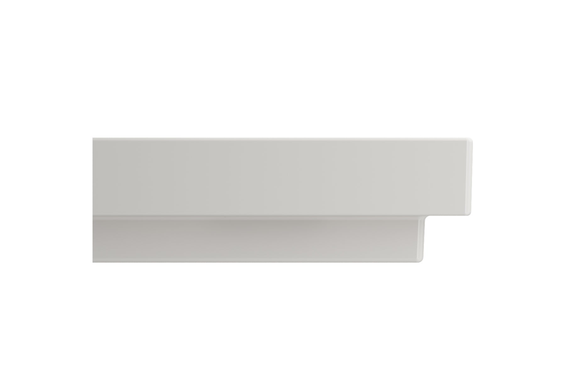 Alternate Image for BOCCHI Scala 24" Rectangle Wallmount Fireclay Bathroom Sink, Biscuit, 3 Faucet Hole, 1077-014-0127
