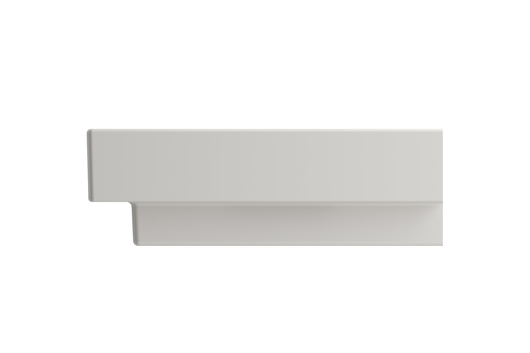 Alternate Image for BOCCHI Scala 24" Rectangle Wallmount Fireclay Bathroom Sink, Biscuit, 3 Faucet Hole, 1077-014-0127