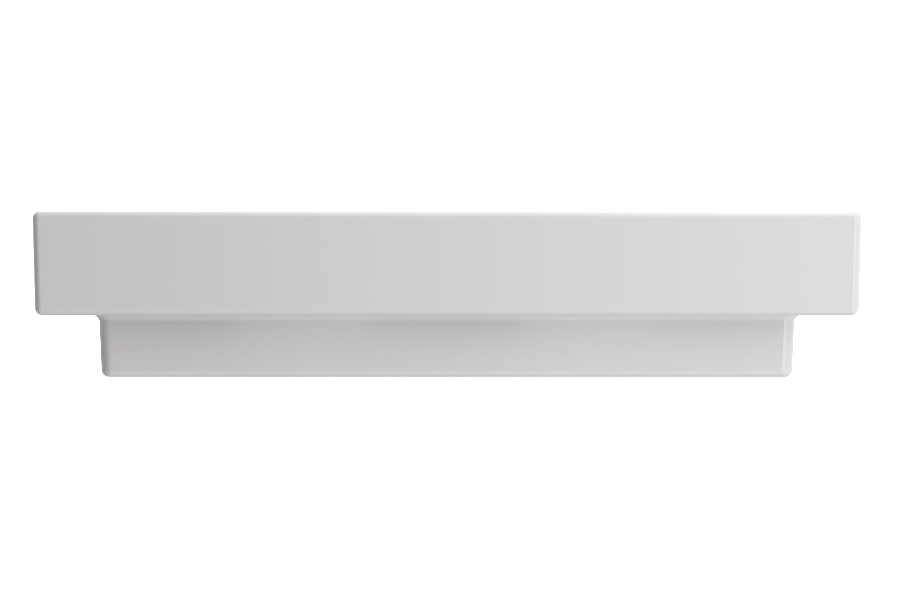 BOCCHI Scala 32" Rectangle Wallmount Fireclay Bathroom Sink, White, 3 Faucet Hole, 1078-001-0127