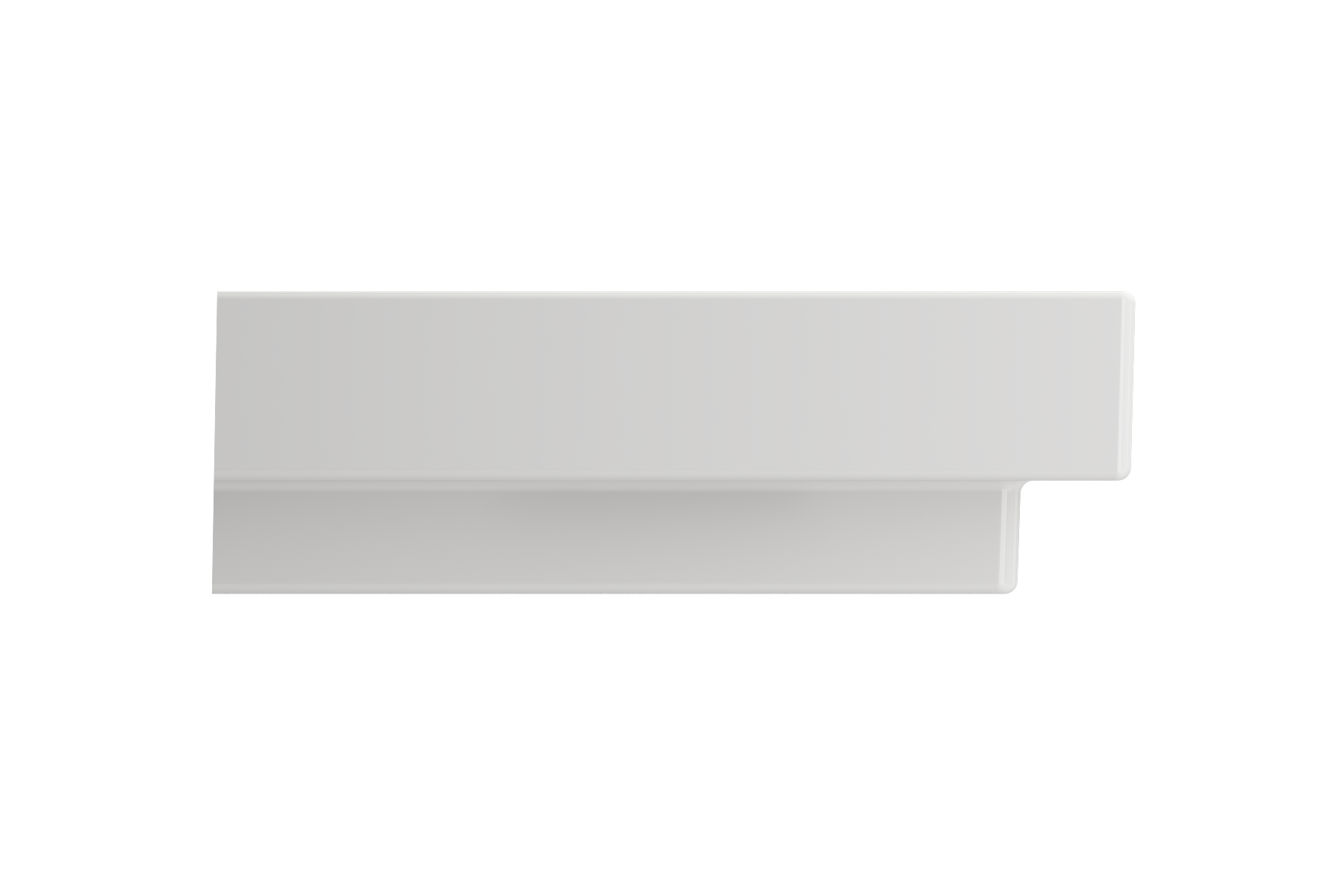 BOCCHI Scala 32" Rectangle Wallmount Fireclay Bathroom Sink, White, 3 Faucet Hole, 1078-001-0127