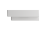 BOCCHI Scala 32" Rectangle Wallmount Fireclay Bathroom Sink, White, 3 Faucet Hole, 1078-001-0127