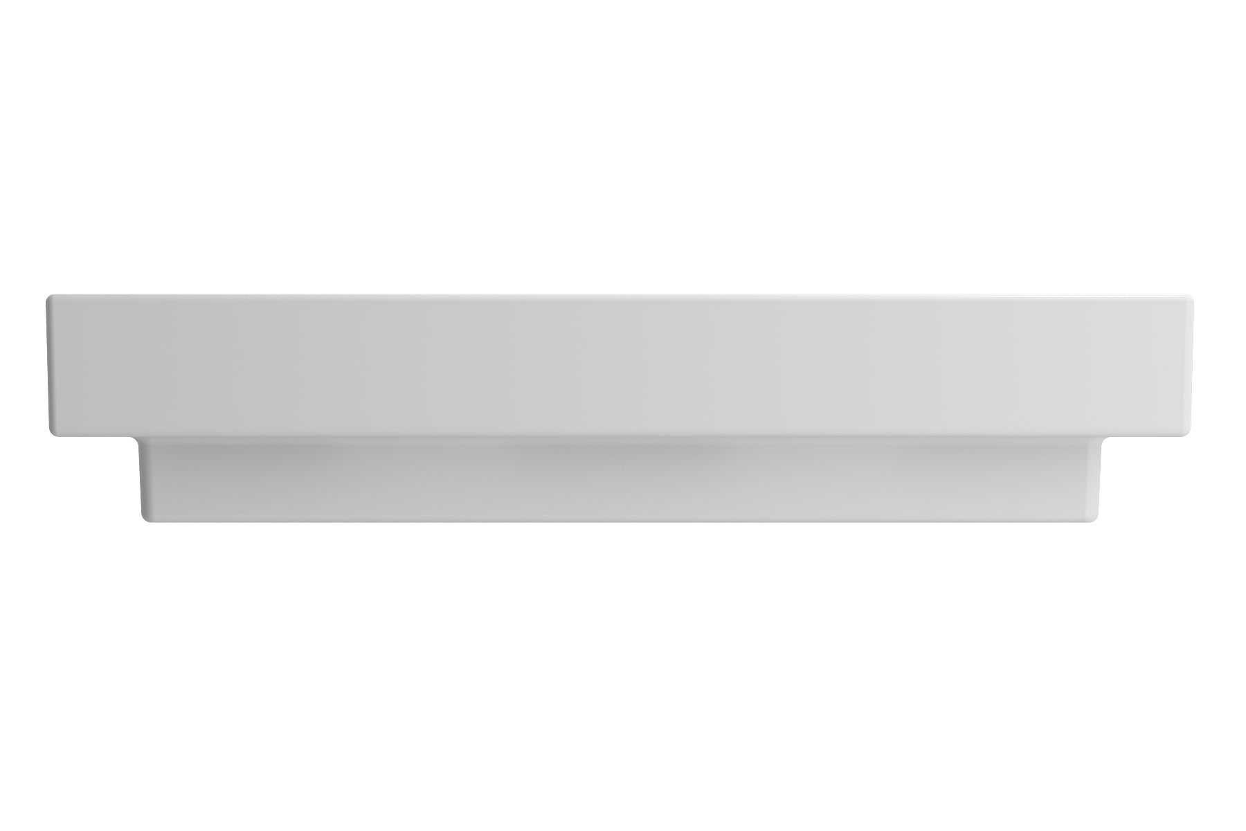BOCCHI Scala 32" Rectangle Wallmount Fireclay Bathroom Sink, Matte White, 3 Faucet Hole, 1078-002-0127