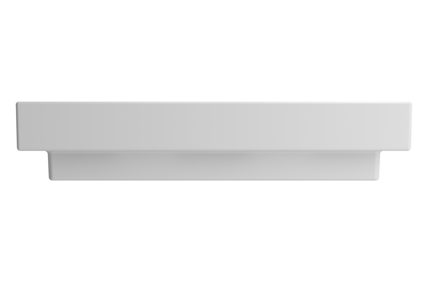 BOCCHI Scala 32" Rectangle Wallmount Fireclay Bathroom Sink, Matte White, 3 Faucet Hole, 1078-002-0127