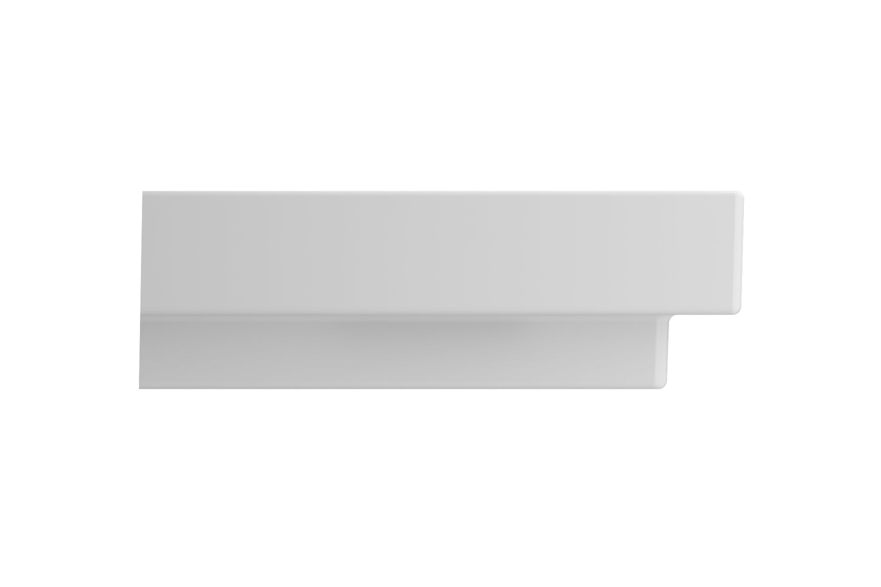 BOCCHI Scala 32" Rectangle Wallmount Fireclay Bathroom Sink, Matte White, 3 Faucet Hole, 1078-002-0127