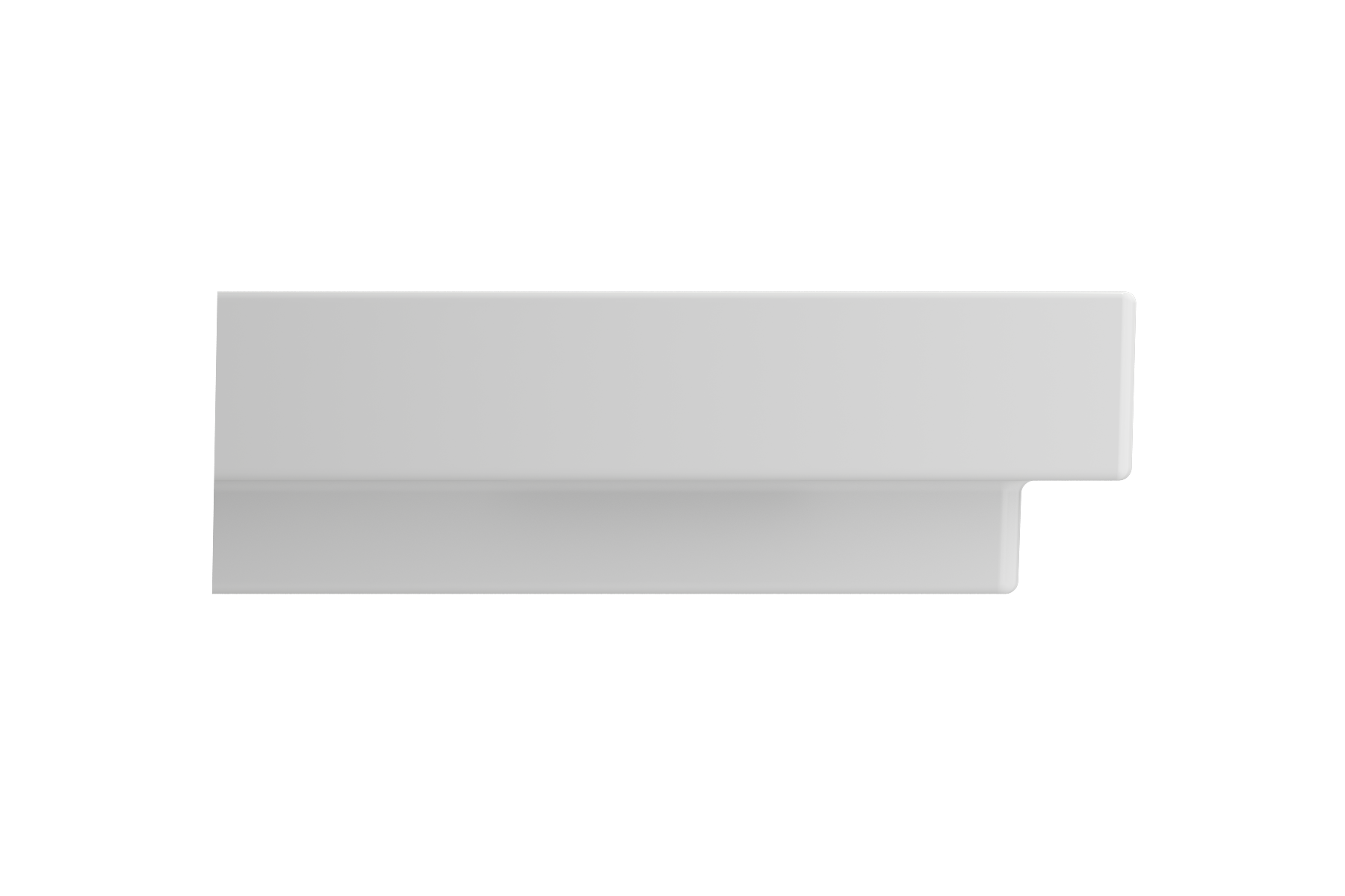 BOCCHI Scala 32" Rectangle Wallmount Fireclay Bathroom Sink, Matte White, 3 Faucet Hole, 1078-002-0127