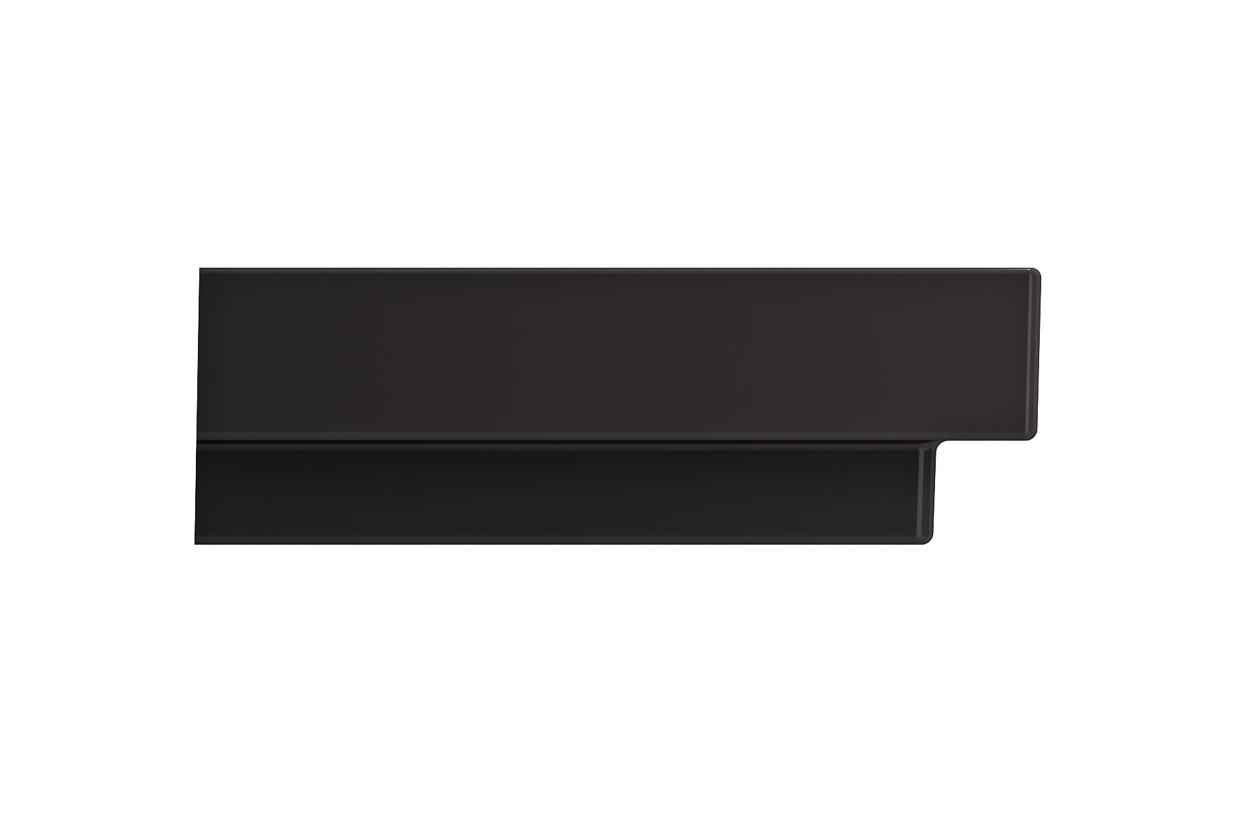 BOCCHI Scala 32" Rectangle Wallmount Fireclay Bathroom Sink, Matte Black, 3 Faucet Hole, 1078-004-0127