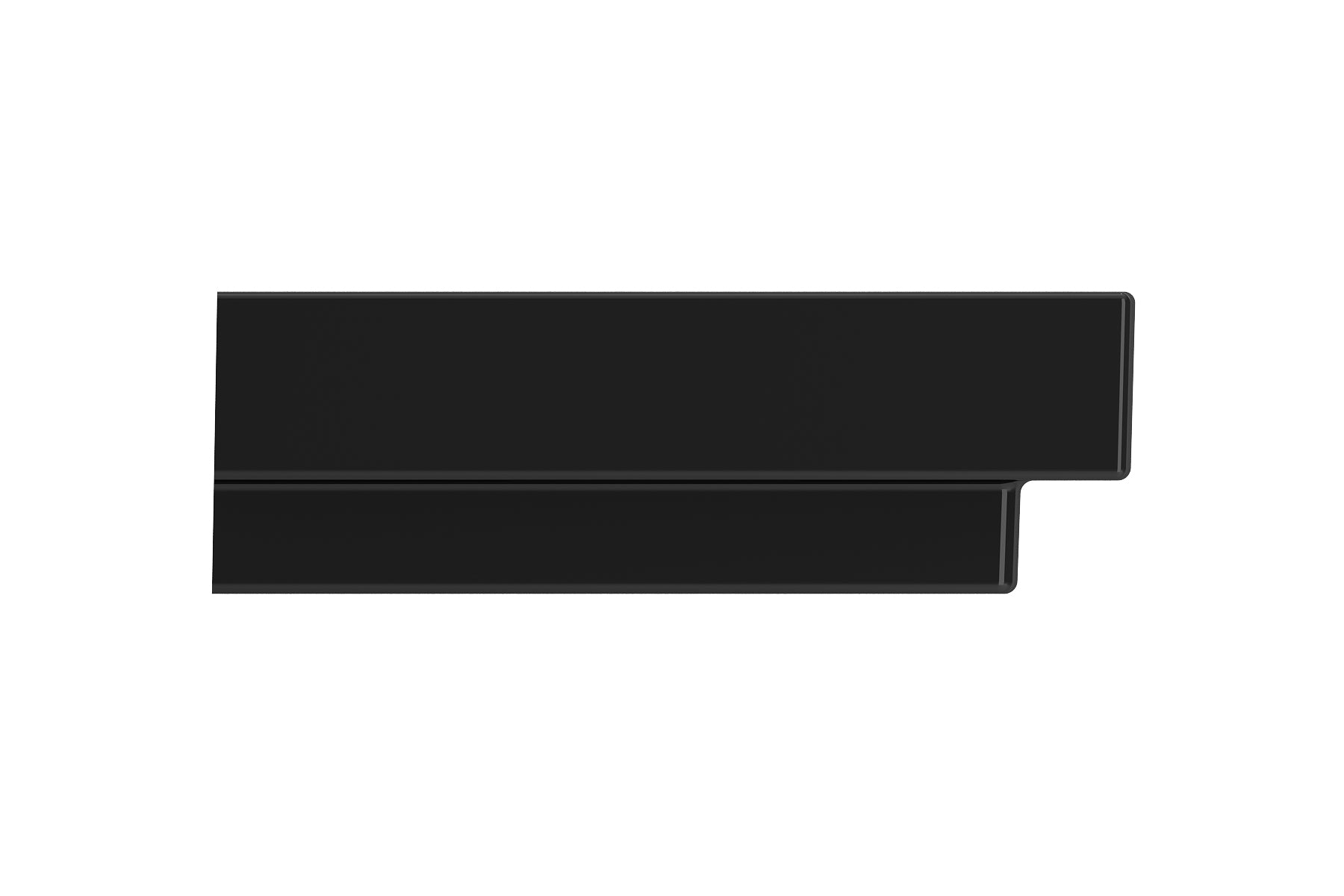 BOCCHI Scala 32" Rectangle Wallmount Fireclay Bathroom Sink, Black, Single Faucet Hole, 1078-005-0126