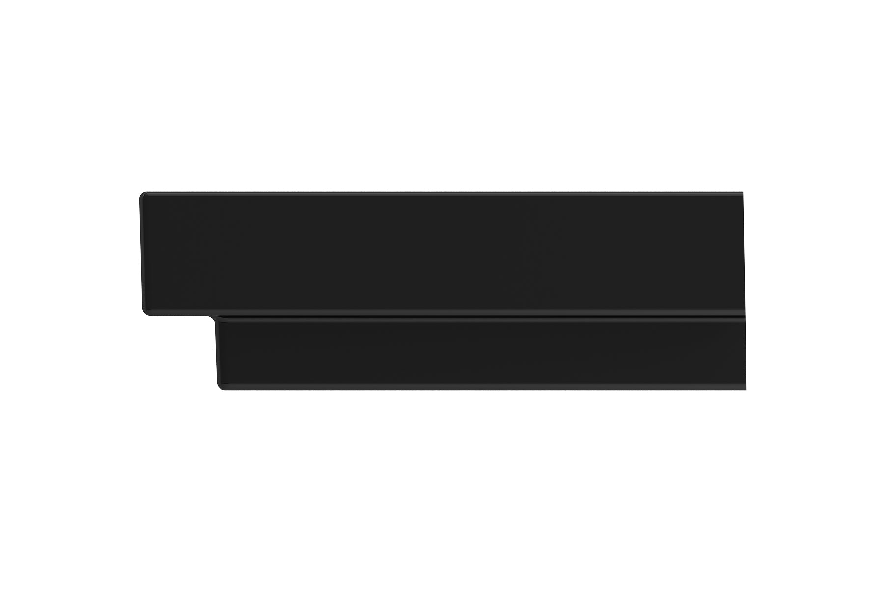 BOCCHI Scala 32" Rectangle Wallmount Fireclay Bathroom Sink, Black, 3 Faucet Hole, 1078-005-0127