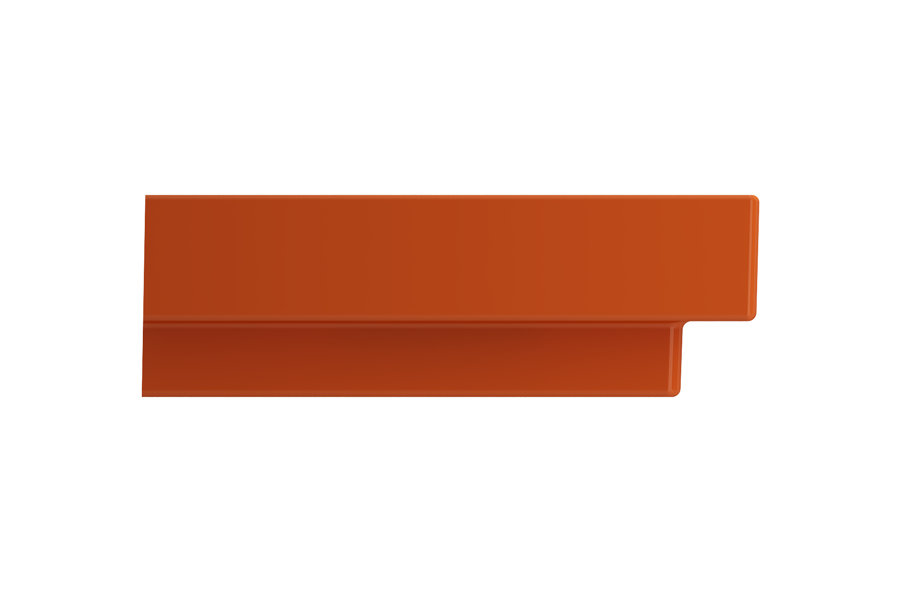 BOCCHI Scala 32" Rectangle Wallmount Fireclay Bathroom Sink, Orange, Single Faucet Hole, 1078-012-0126
