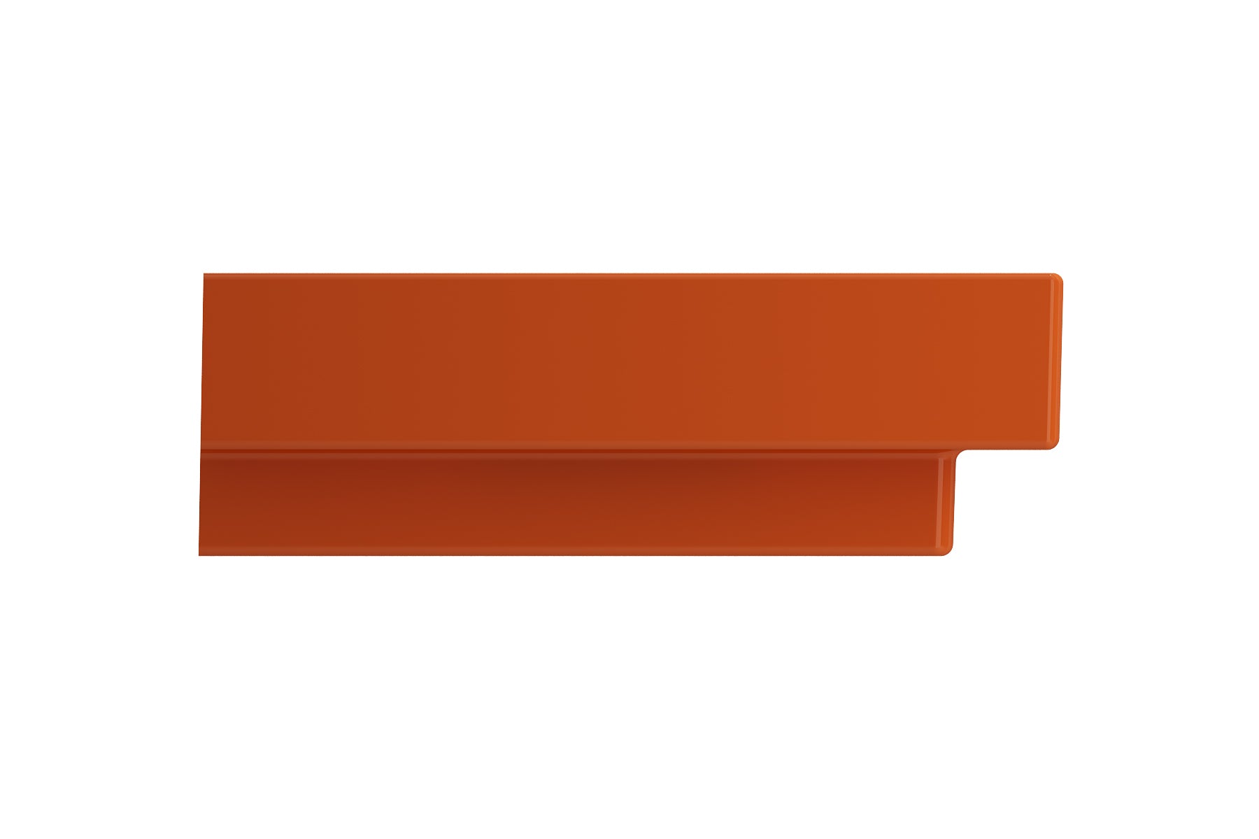 BOCCHI Scala 32" Rectangle Wallmount Fireclay Bathroom Sink, Orange, 3 Faucet Hole, 1078-012-0127