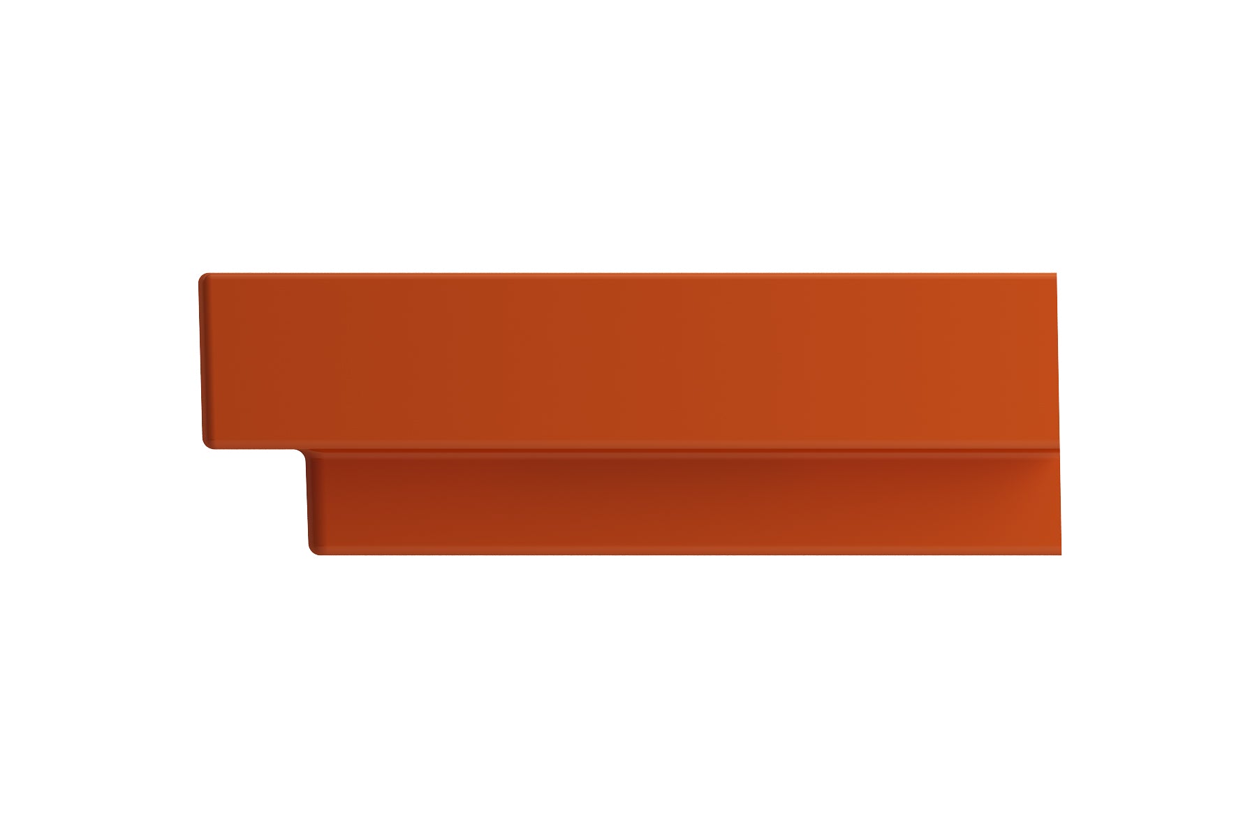 BOCCHI Scala 32" Rectangle Wallmount Fireclay Bathroom Sink, Orange, 3 Faucet Hole, 1078-012-0127