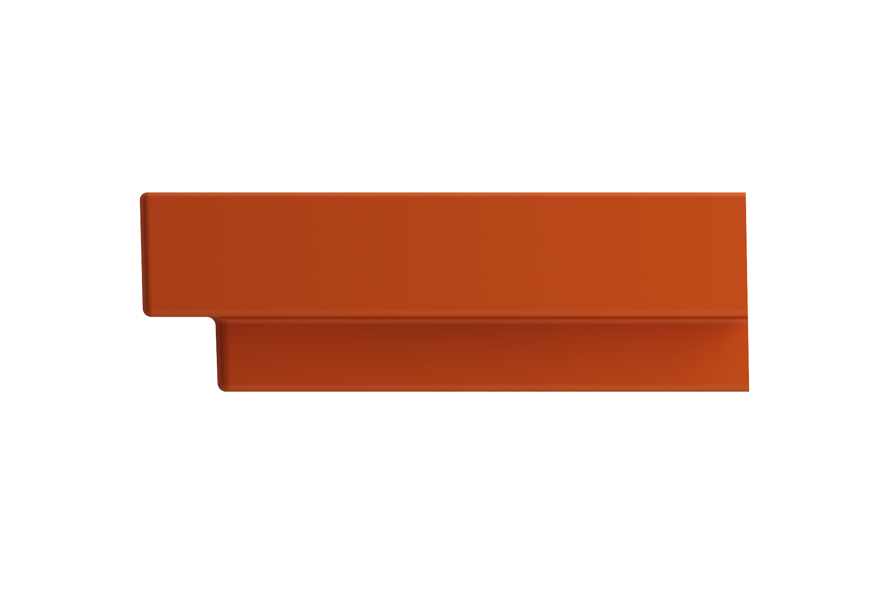 BOCCHI Scala 32" Rectangle Wallmount Fireclay Bathroom Sink, Orange, 3 Faucet Hole, 1078-012-0127