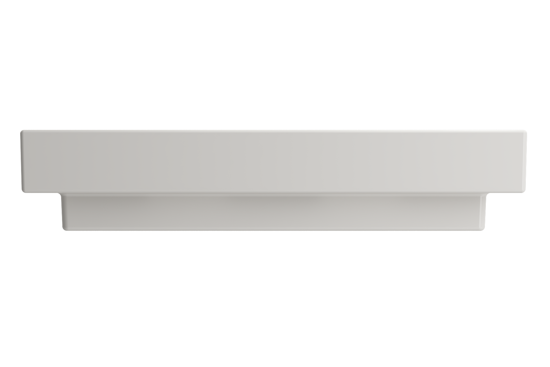 BOCCHI Scala 32" Rectangle Wallmount Fireclay Bathroom Sink, Biscuit, Single Faucet Hole, 1078-014-0126
