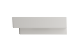 BOCCHI Scala 32" Rectangle Wallmount Fireclay Bathroom Sink, Biscuit, Single Faucet Hole, 1078-014-0126