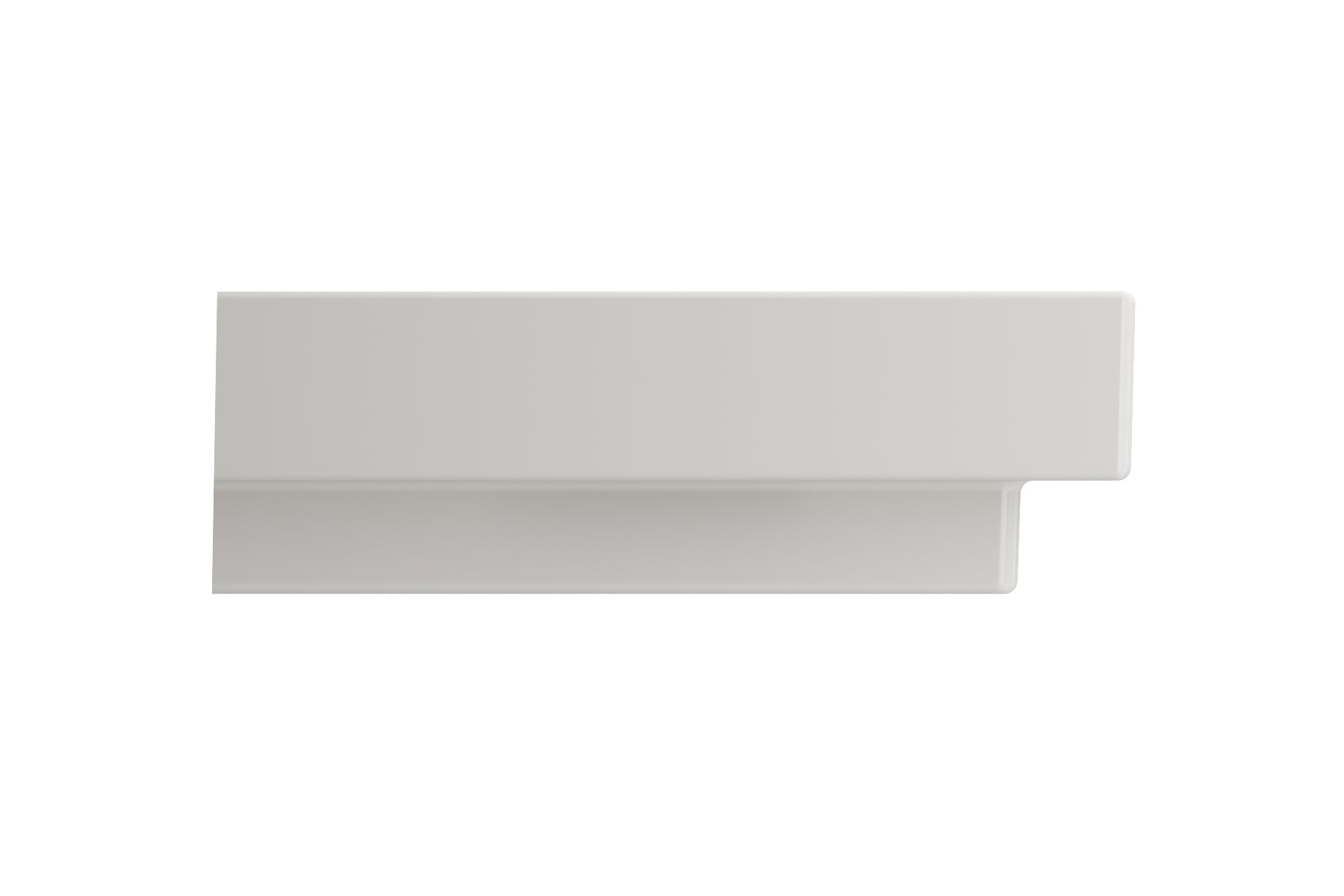 BOCCHI Scala 32" Rectangle Wallmount Fireclay Bathroom Sink, Biscuit, 3 Faucet Hole, 1078-014-0127