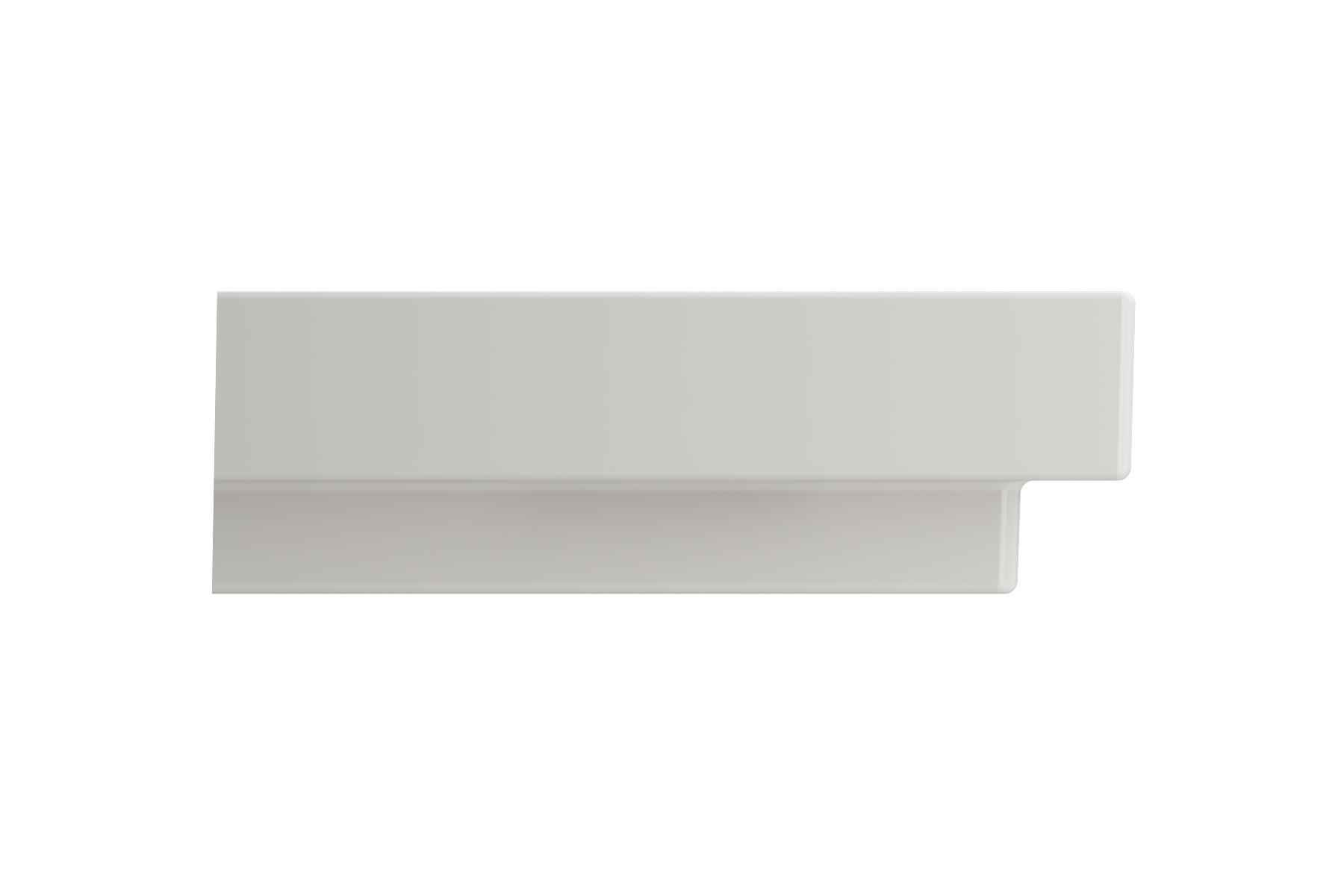 BOCCHI Scala 32" Rectangle Wallmount Fireclay Bathroom Sink, Biscuit, 3 Faucet Hole, 1078-014-0127
