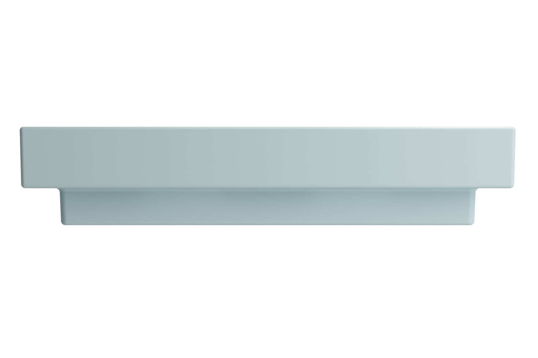 BOCCHI Scala 32" Rectangle Wallmount Fireclay Bathroom Sink, Matte Ice Blue, 3 Faucet Hole, 1078-029-0127