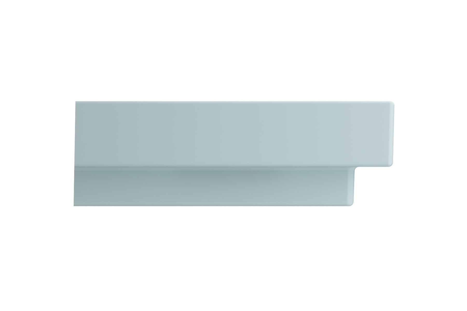 BOCCHI Scala 32" Rectangle Wallmount Fireclay Bathroom Sink, Matte Ice Blue, 3 Faucet Hole, 1078-029-0127
