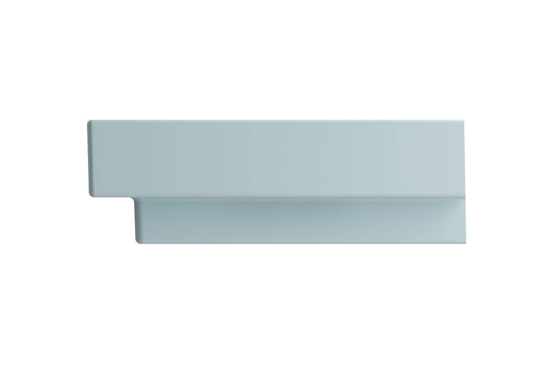 BOCCHI Scala 32" Rectangle Wallmount Fireclay Bathroom Sink, Matte Ice Blue, 3 Faucet Hole, 1078-029-0127