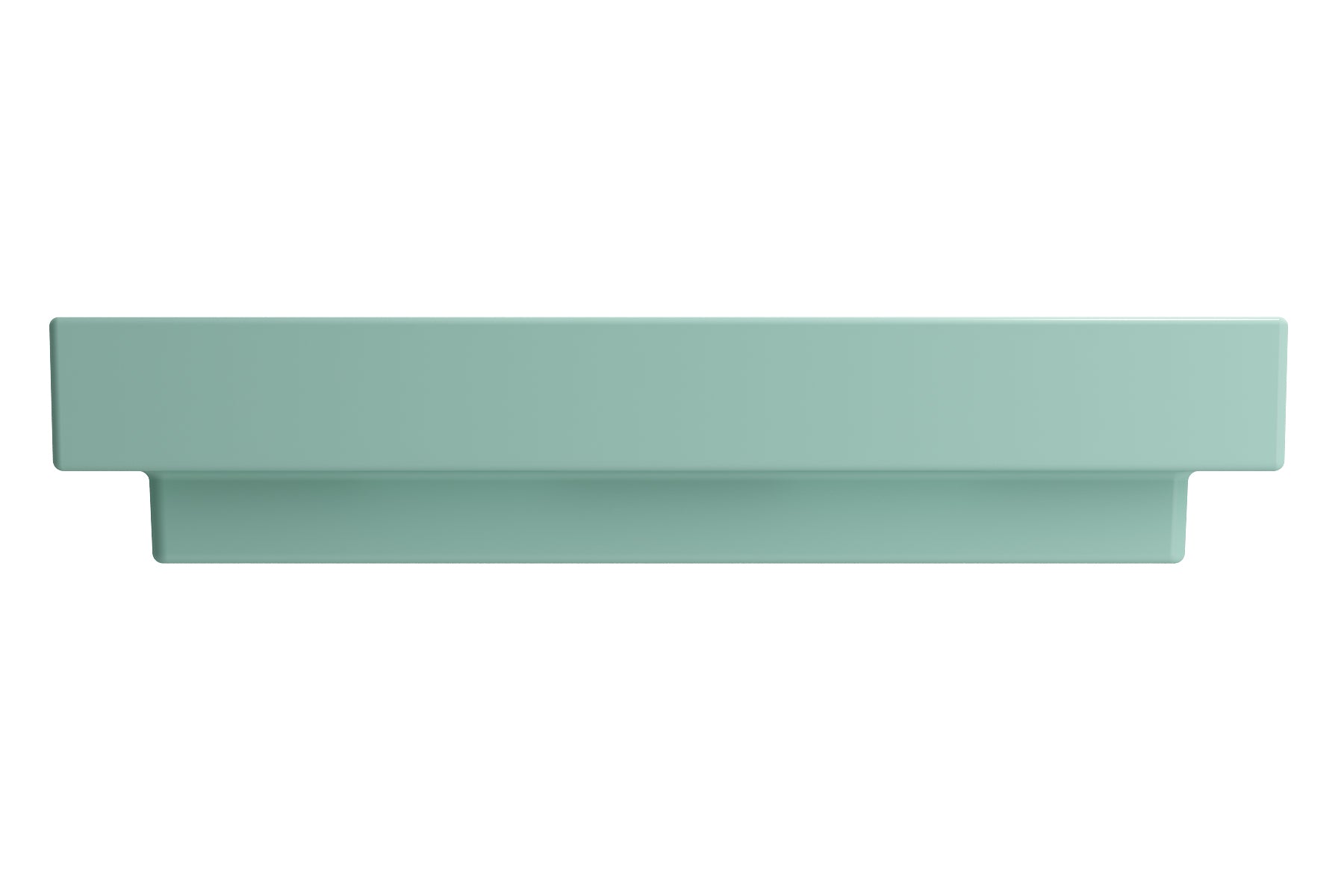 BOCCHI Scala 32" Rectangle Wallmount Fireclay Bathroom Sink, Matte Mint Green, 3 Faucet Hole, 1078-033-0127