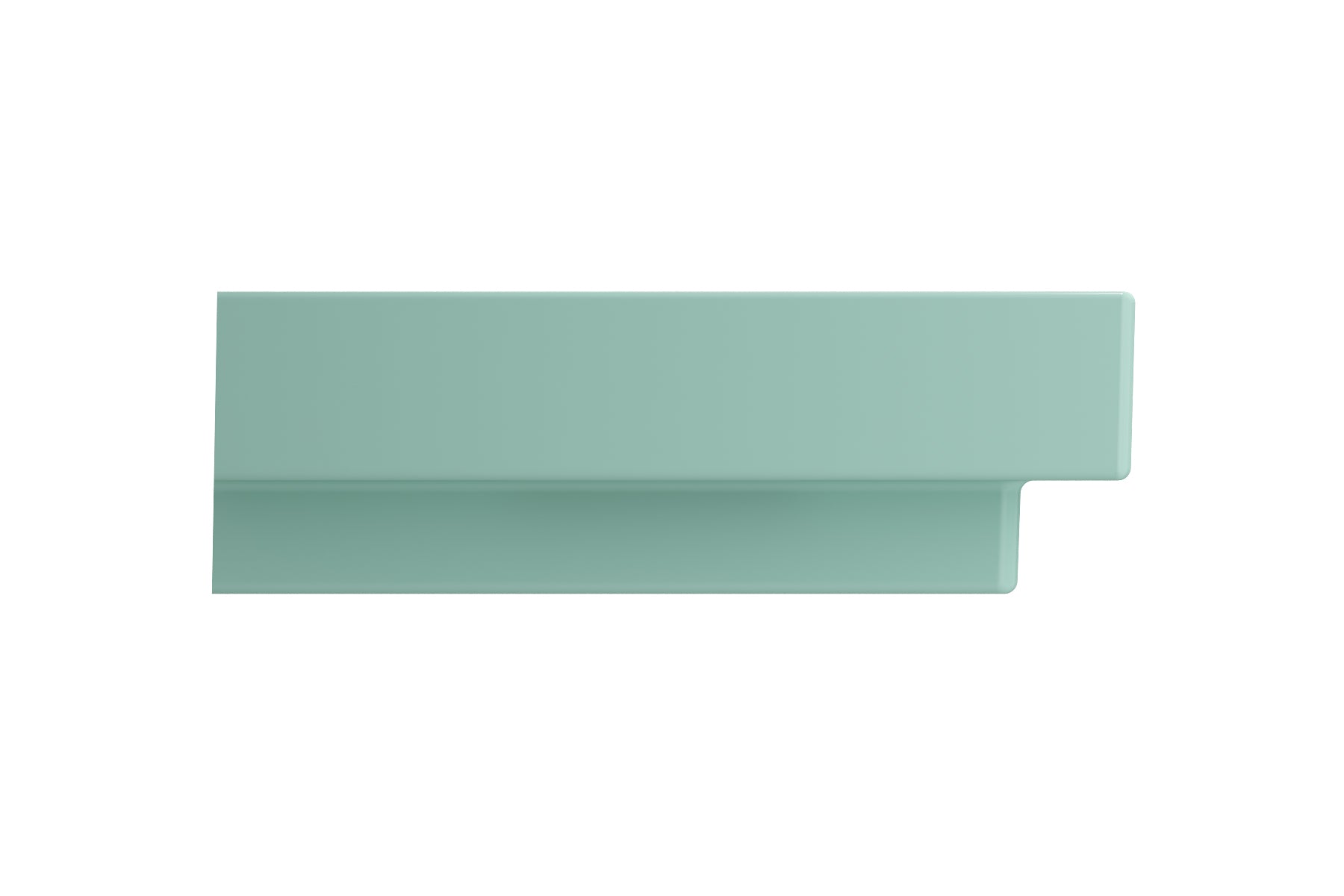 BOCCHI Scala 32" Rectangle Wallmount Fireclay Bathroom Sink, Matte Mint Green, 3 Faucet Hole, 1078-033-0127