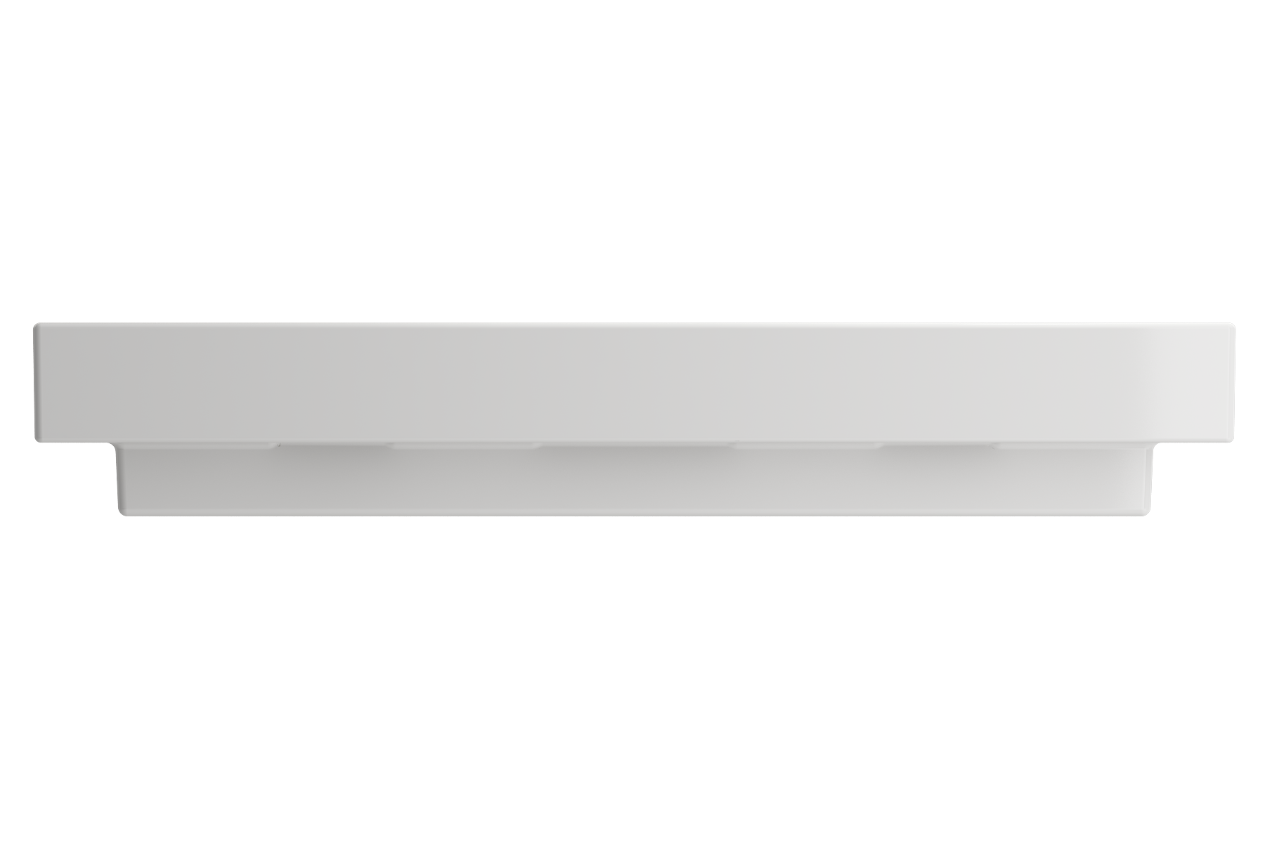 BOCCHI Scala 40" Rectangle Wallmount Fireclay Bathroom Sink, White, 3 Faucet Hole, 1079-001-0127