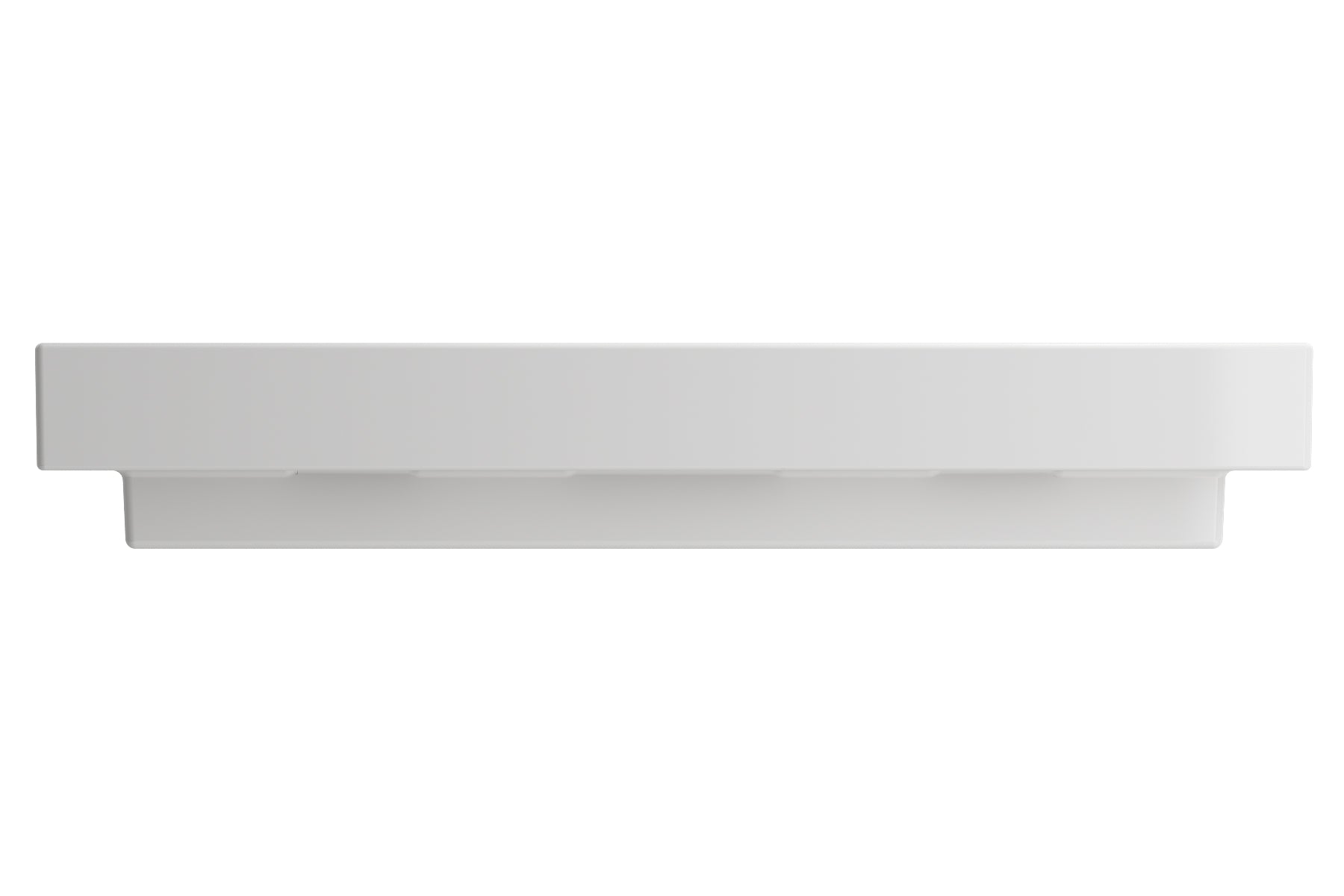 BOCCHI Scala 40" Rectangle Wallmount Fireclay Bathroom Sink, White, 3 Faucet Hole, 1079-001-0127