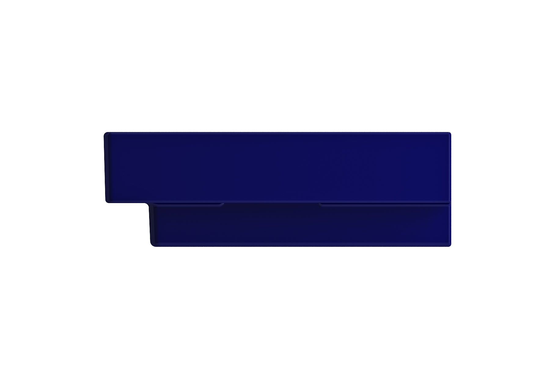 BOCCHI Scala 40" Rectangle Wallmount Fireclay Bathroom Sink, Sapphire Blue, Single Faucet Hole, 1079-010-0126