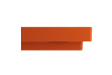 BOCCHI Scala 40" Rectangle Wallmount Fireclay Bathroom Sink, Orange, 3 Faucet Hole, 1079-012-0127