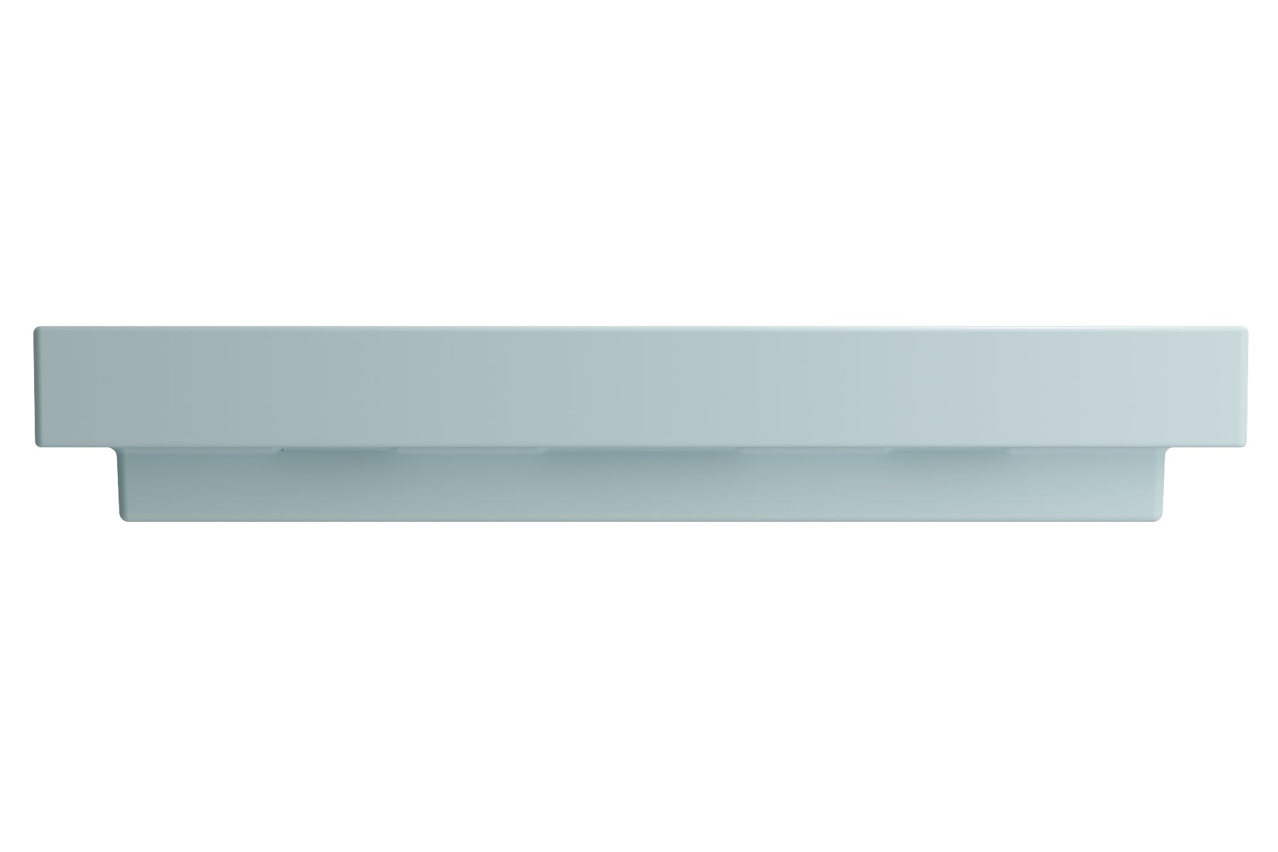 BOCCHI Scala 40" Rectangle Wallmount Fireclay Bathroom Sink, Matte Ice Blue, 3 Faucet Hole, 1079-029-0127