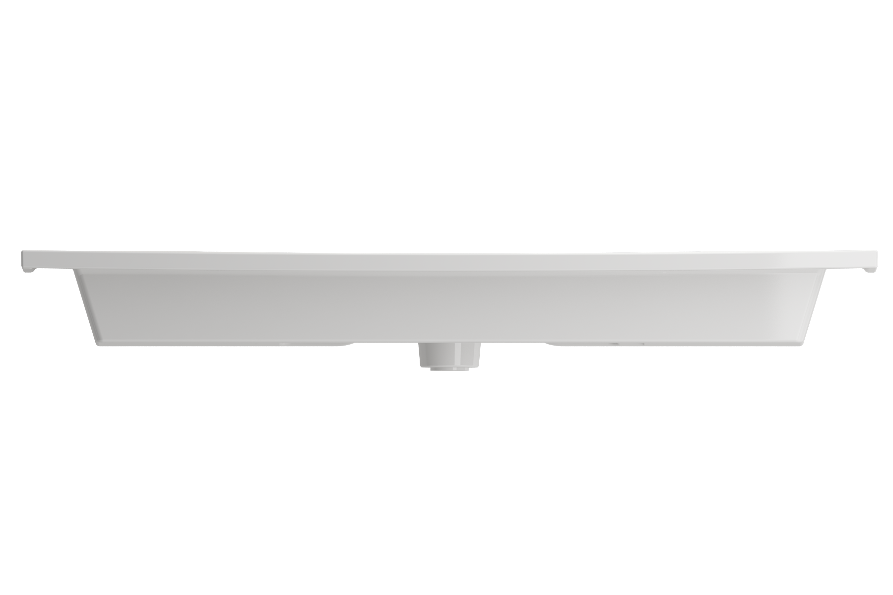 BOCCHI Ravenna 41" Rectangle Wallmount Fireclay Bathroom Sink, White, Single Faucet Hole, 1105-001-0126