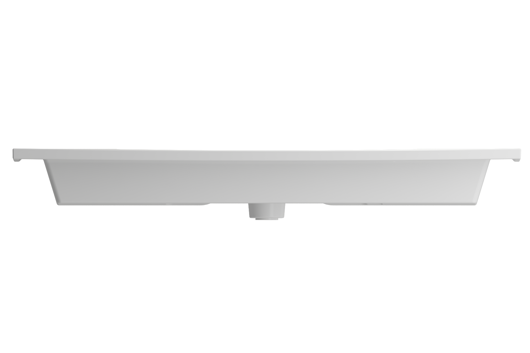 BOCCHI Ravenna 41" Rectangle Wallmount Fireclay Bathroom Sink, Matte White, 3 Faucet Hole, 1105-002-0127