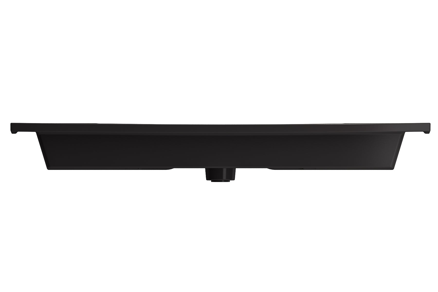 BOCCHI Ravenna 41" Rectangle Wallmount Fireclay Bathroom Sink, Matte Black, 3 Faucet Hole, 1105-004-0127