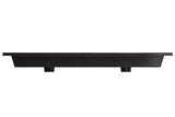 BOCCHI Ravenna 48" Rectangle Wallmount Fireclay Bathroom Sink, Double Basin, Matte Black, Single Faucet Hole, 1111-004-0132