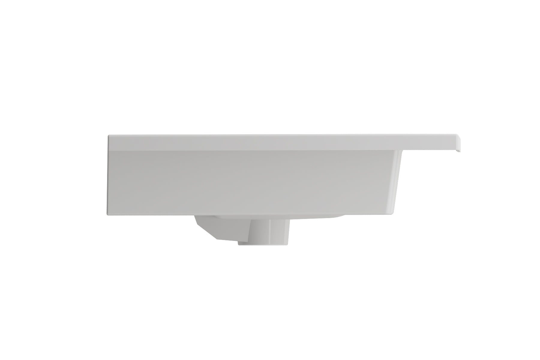 BOCCHI Ravenna 32" Rectangle Wallmount Fireclay Bathroom Sink, White, 3 Faucet Hole, 1113-001-0127
