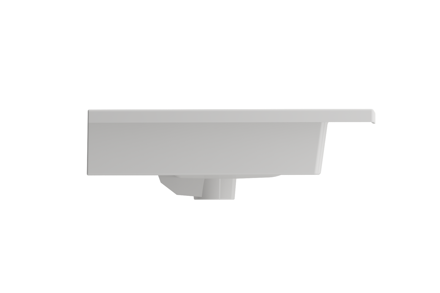 BOCCHI Ravenna 32" Rectangle Wallmount Fireclay Bathroom Sink, White, 3 Faucet Hole, 1113-001-0127