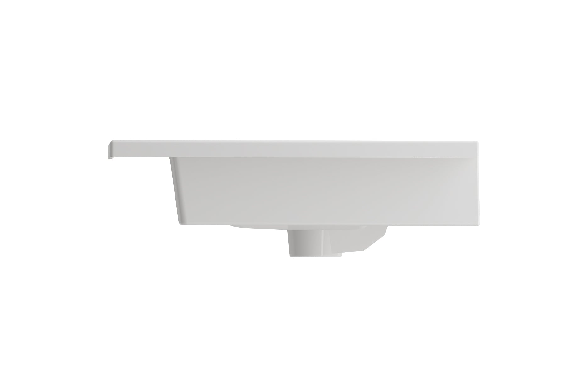 BOCCHI Ravenna 32" Rectangle Wallmount Fireclay Bathroom Sink, White, 3 Faucet Hole, 1113-001-0127