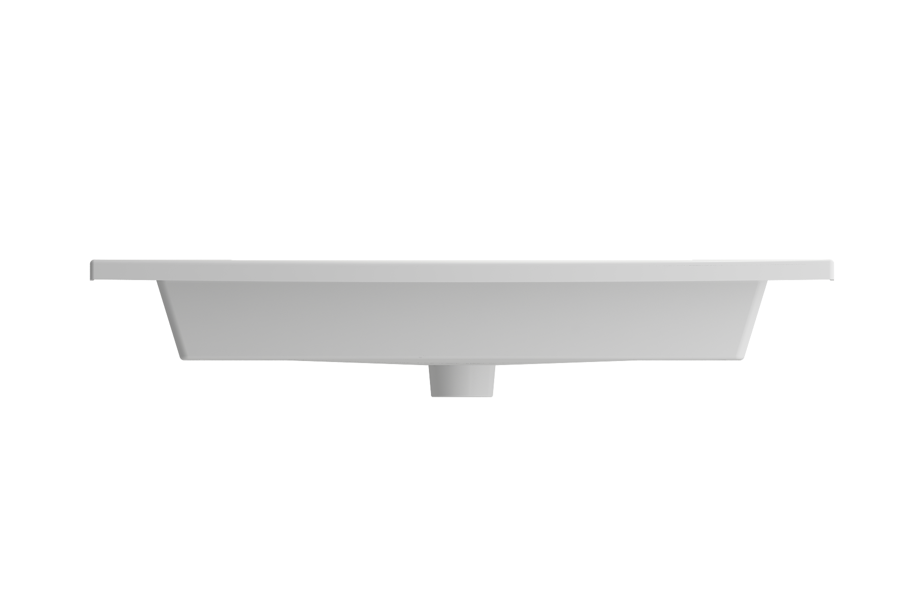BOCCHI Ravenna 32" Rectangle Wallmount Fireclay Bathroom Sink, Matte White, Single Faucet Hole, 1113-002-0126