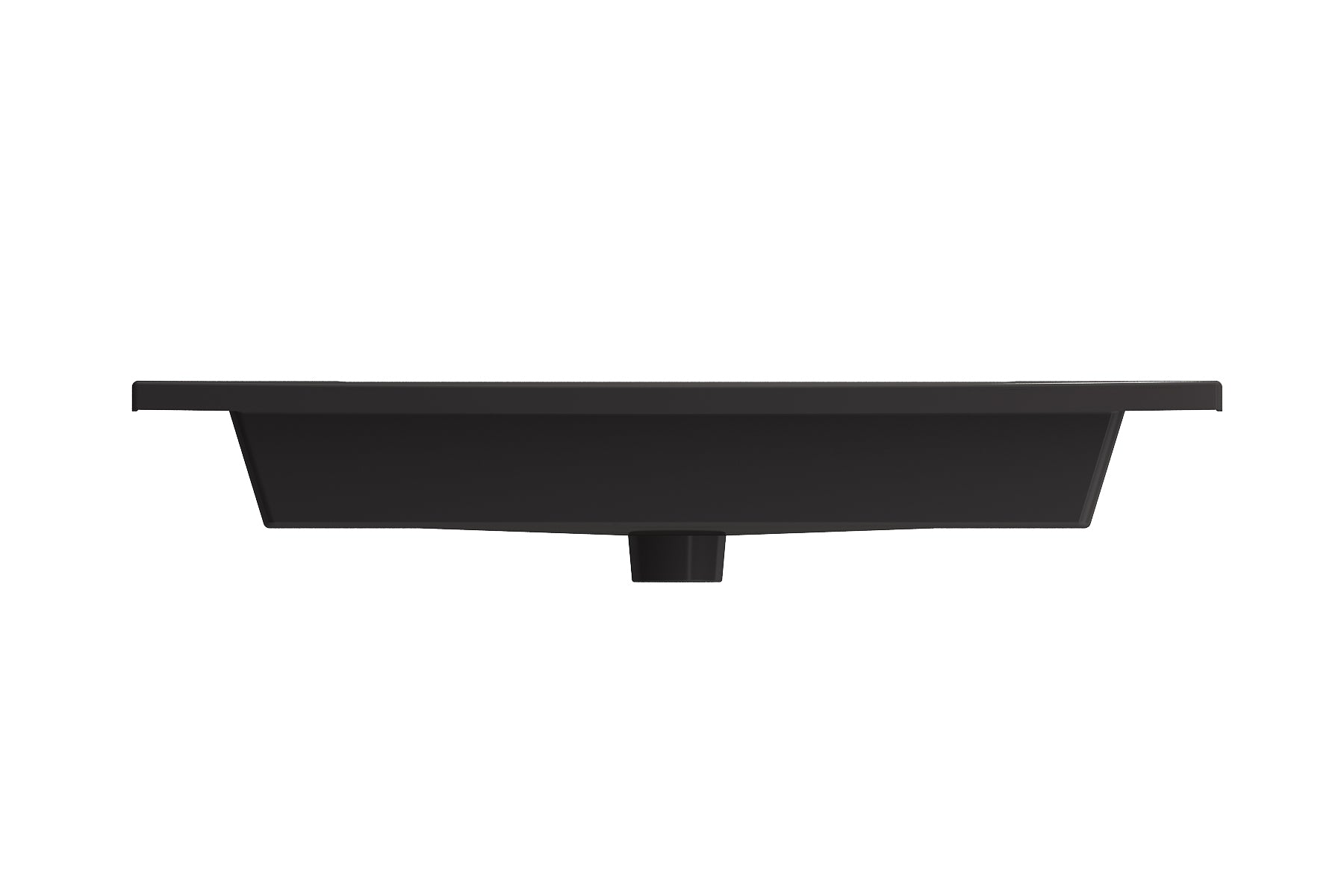 BOCCHI Ravenna 32" Rectangle Wallmount Fireclay Bathroom Sink, Matte Black, 3 Faucet Hole, 1113-004-0127