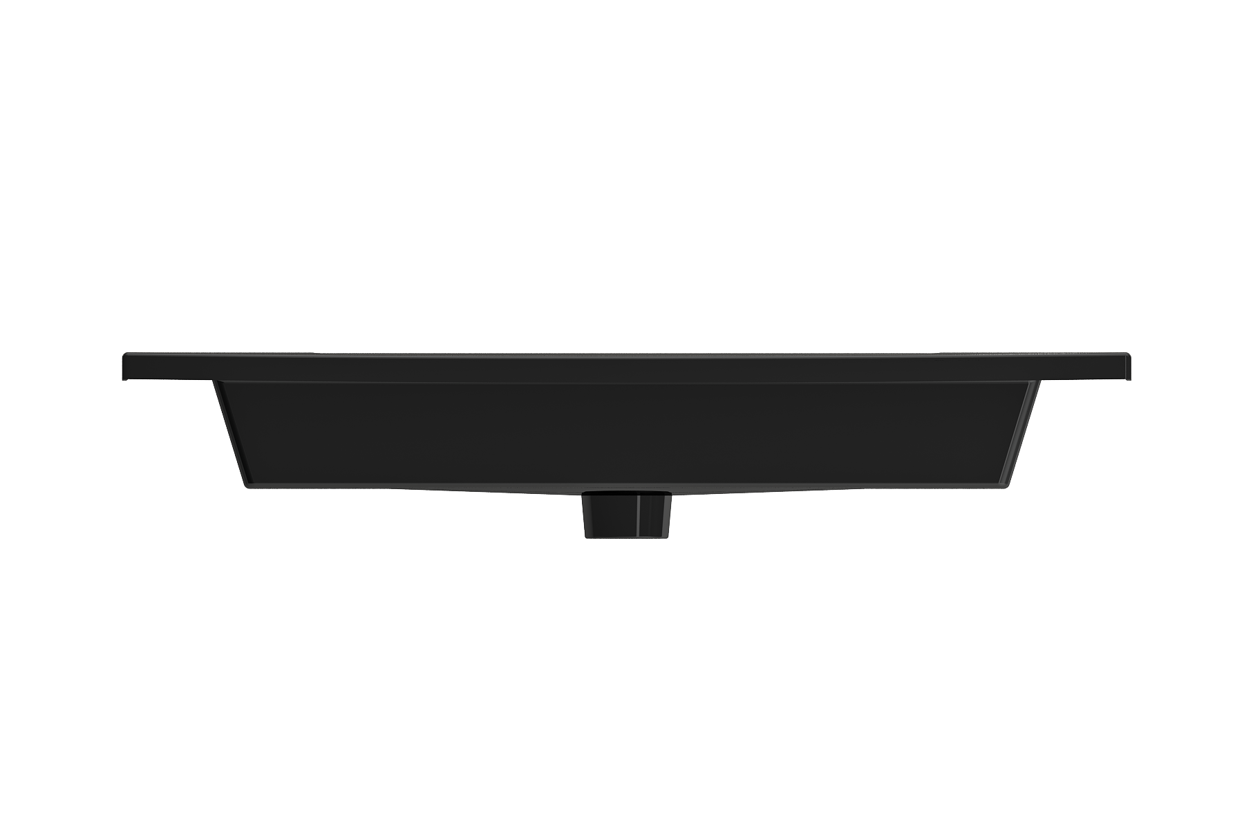 BOCCHI Ravenna 32" Rectangle Wallmount Fireclay Bathroom Sink, Black, 3 Faucet Hole, 1113-005-0127