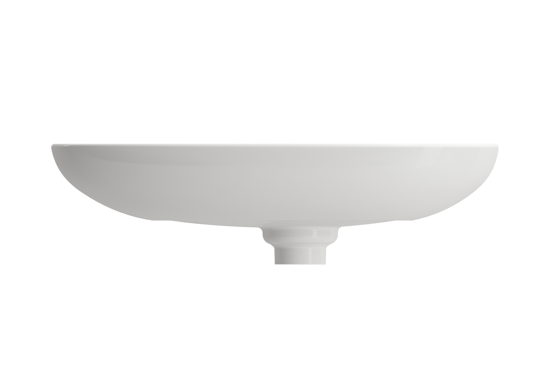 BOCCHI Etna 23" Palette Shaped Vessel Fireclay Bathroom Sink, White, 1114-001-0125