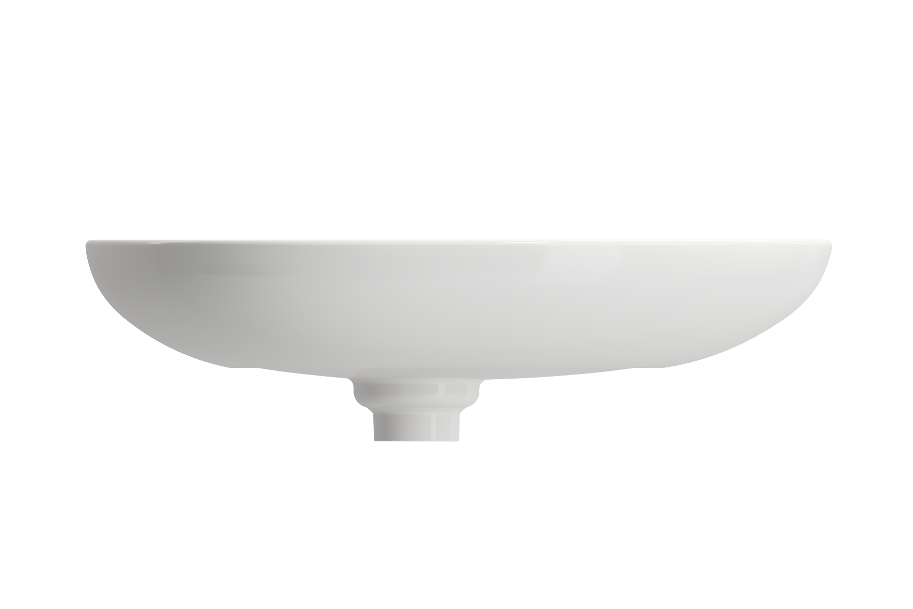 BOCCHI Etna 23" Palette Shaped Vessel Fireclay Bathroom Sink, White, 1114-001-0125