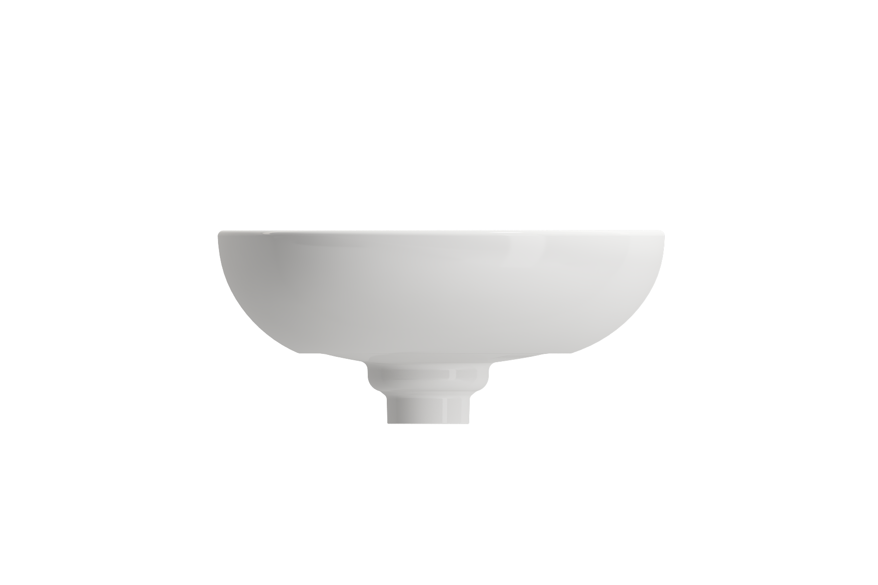 BOCCHI Etna 23" Palette Shaped Vessel Fireclay Bathroom Sink, White, 1114-001-0125
