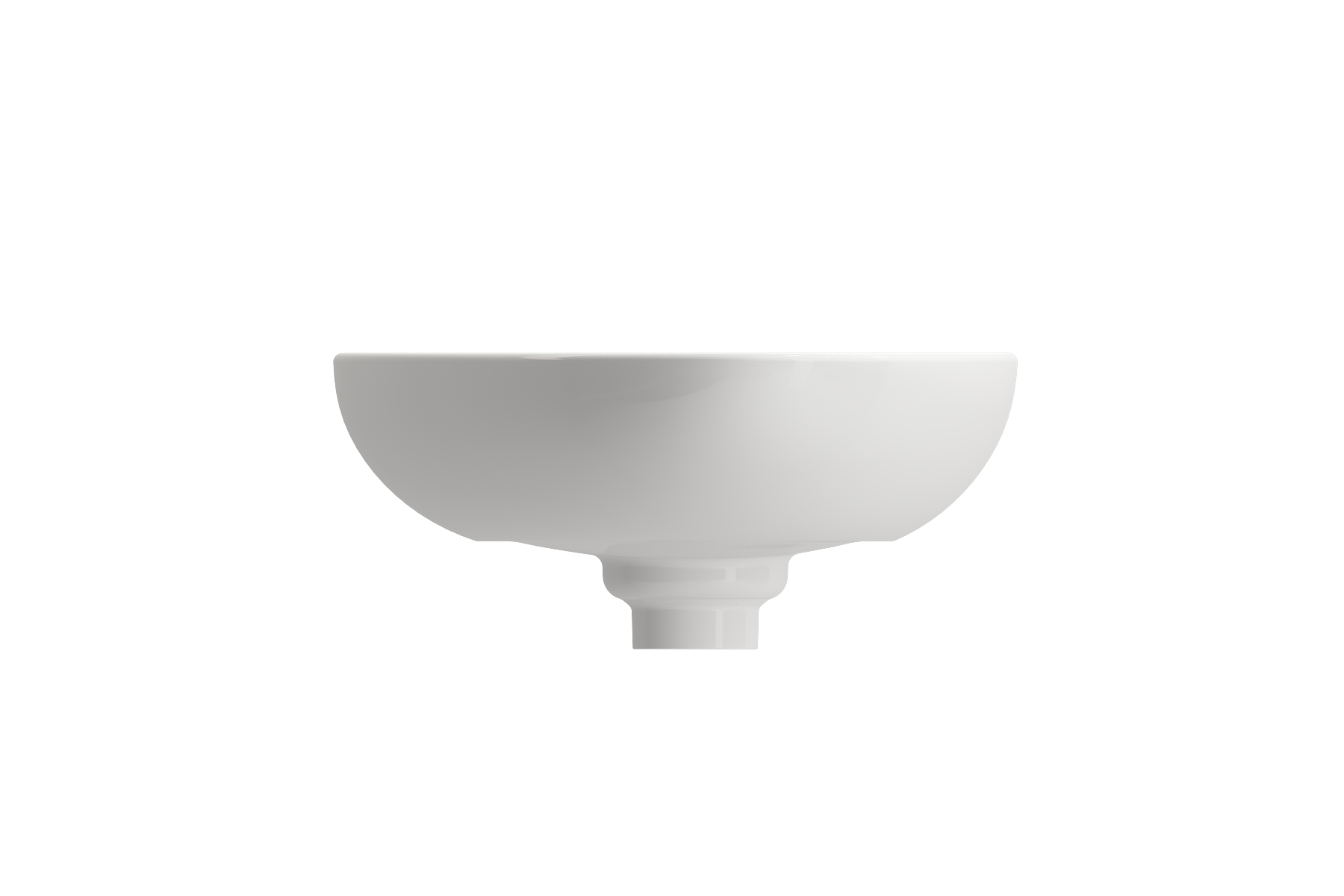BOCCHI Etna 23" Palette Shaped Vessel Fireclay Bathroom Sink, White, 1114-001-0125