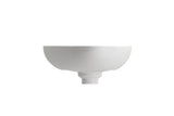 BOCCHI Etna 23" Palette Shaped Vessel Fireclay Bathroom Sink, White, 1114-001-0125