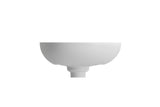 BOCCHI Etna 23" Palette Shaped Vessel Fireclay Bathroom Sink, Matte White, 1114-002-0125