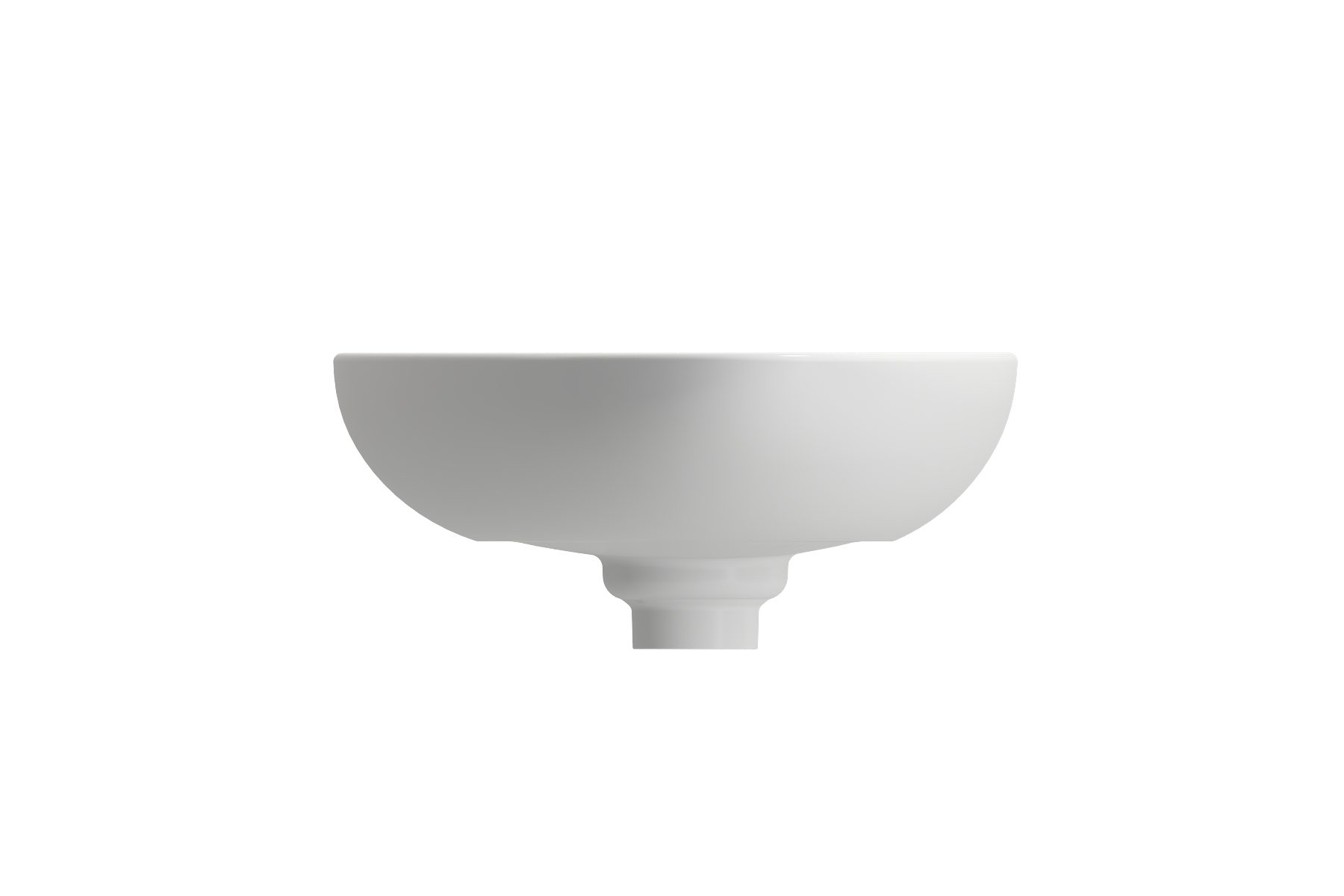 BOCCHI Etna 23" Palette Shaped Vessel Fireclay Bathroom Sink, Matte White, 1114-002-0125
